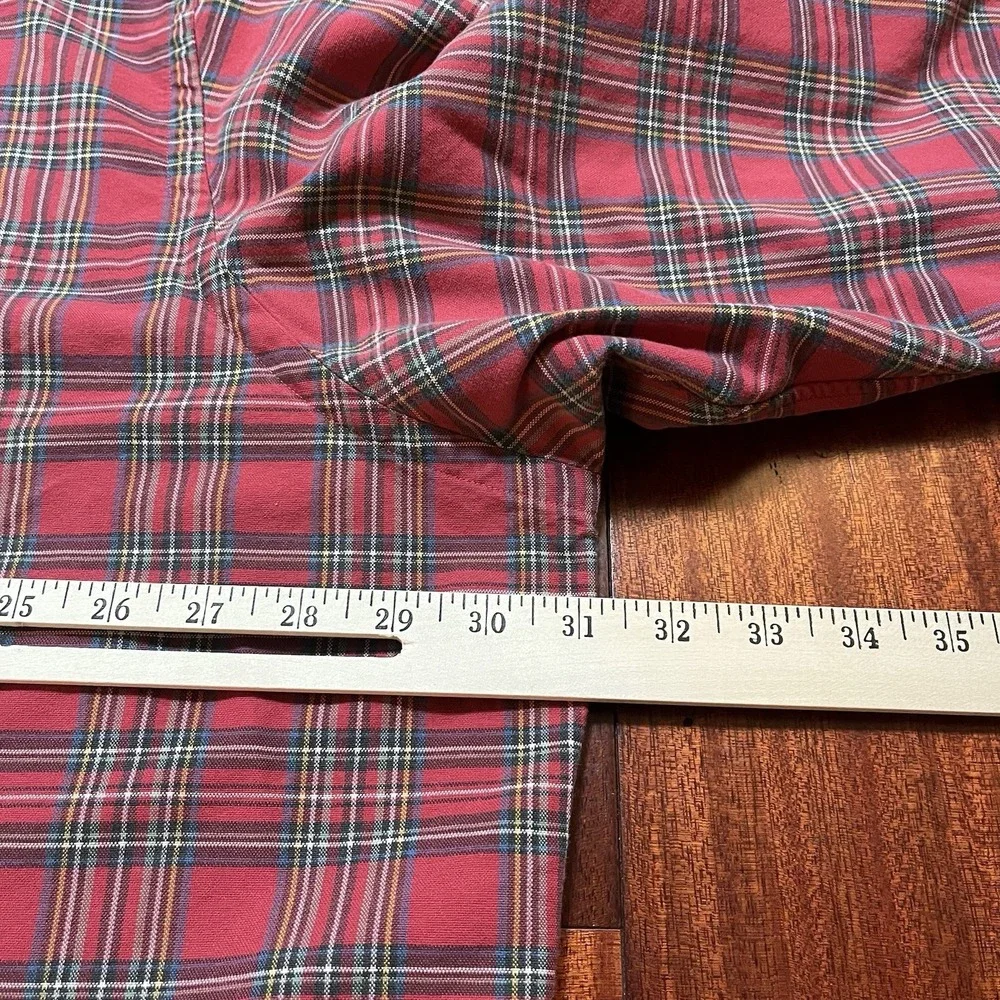 Ralph Lauren Shirt Mens 3xlt Long Sleeve Button-Down Multi Color Plaid Preppy